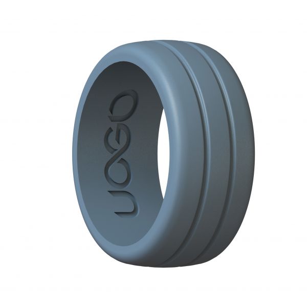 Men's Stone Gray Track Inspired Series Silicone Ring