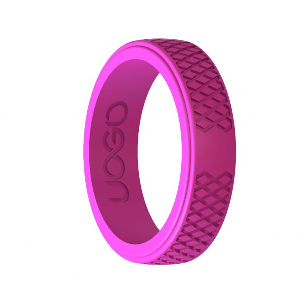 Women's Peony Pink Grip Series Silicone Ring